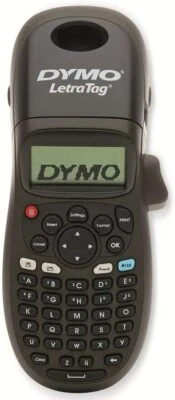 DYMO LT-100H LetraTag Black Edition schwarz Etikettendrucker LabelGerät LT 12 mm
