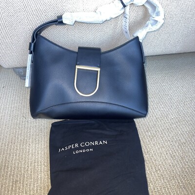 Jasper Conrad Hobo Underarm Bag In Black Rrp £99 New With