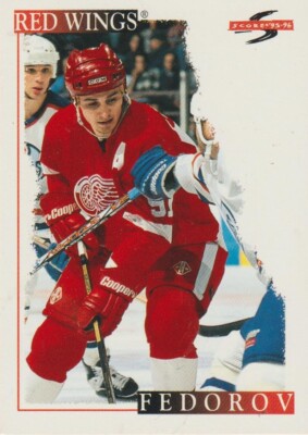 Score/Pinnacle 1995 NHL Card Karte Detroit Red Wings #100 Sergei Fedorov