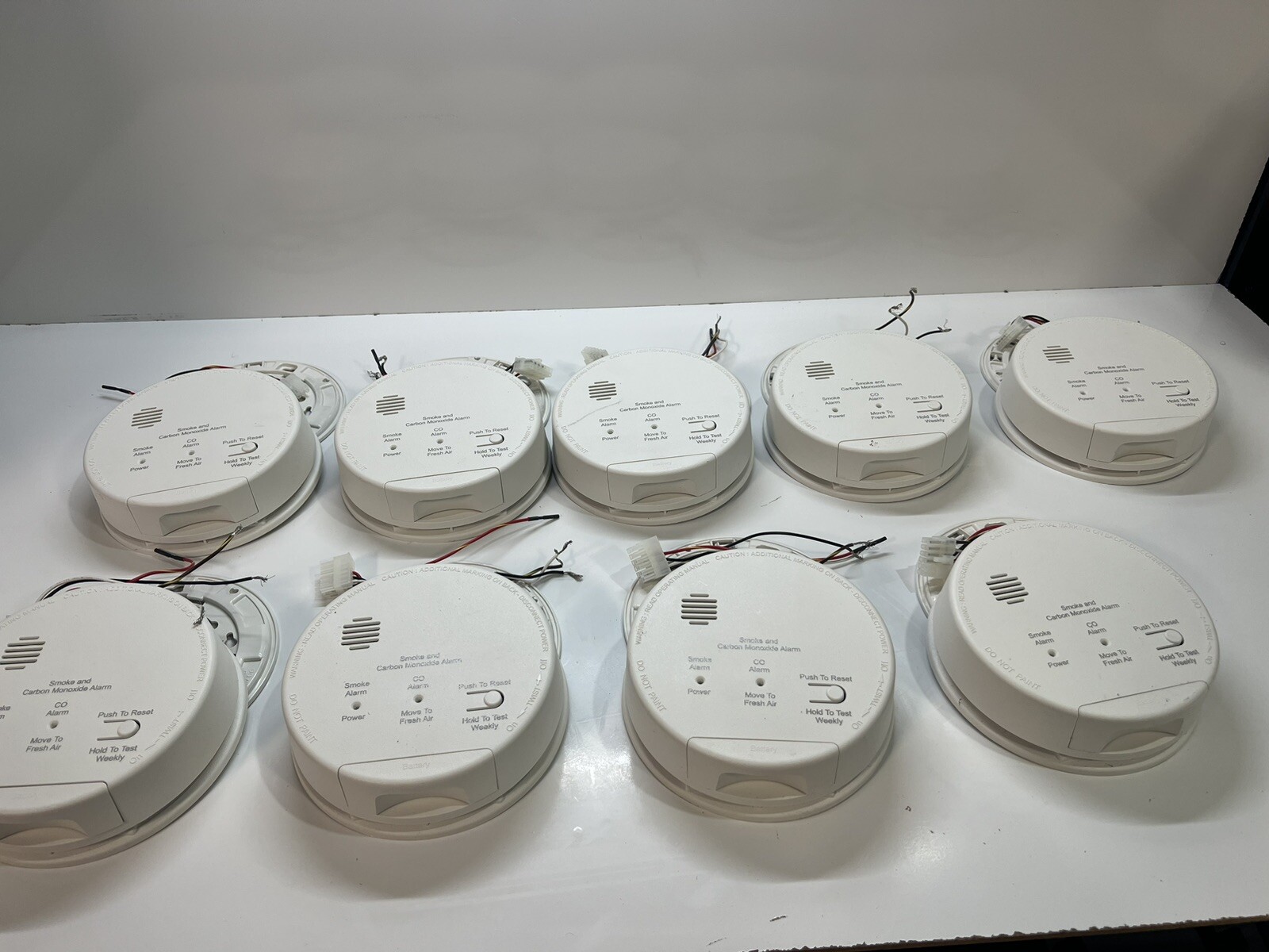 Lot Of 9 Gentex GN503 Smoke & Carbon Monoxide Detectors eBay