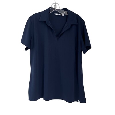 Lady Hagen Navy Blue Short Sleeve Collared Golf Polo Shirt XX-Large XXL  Women's