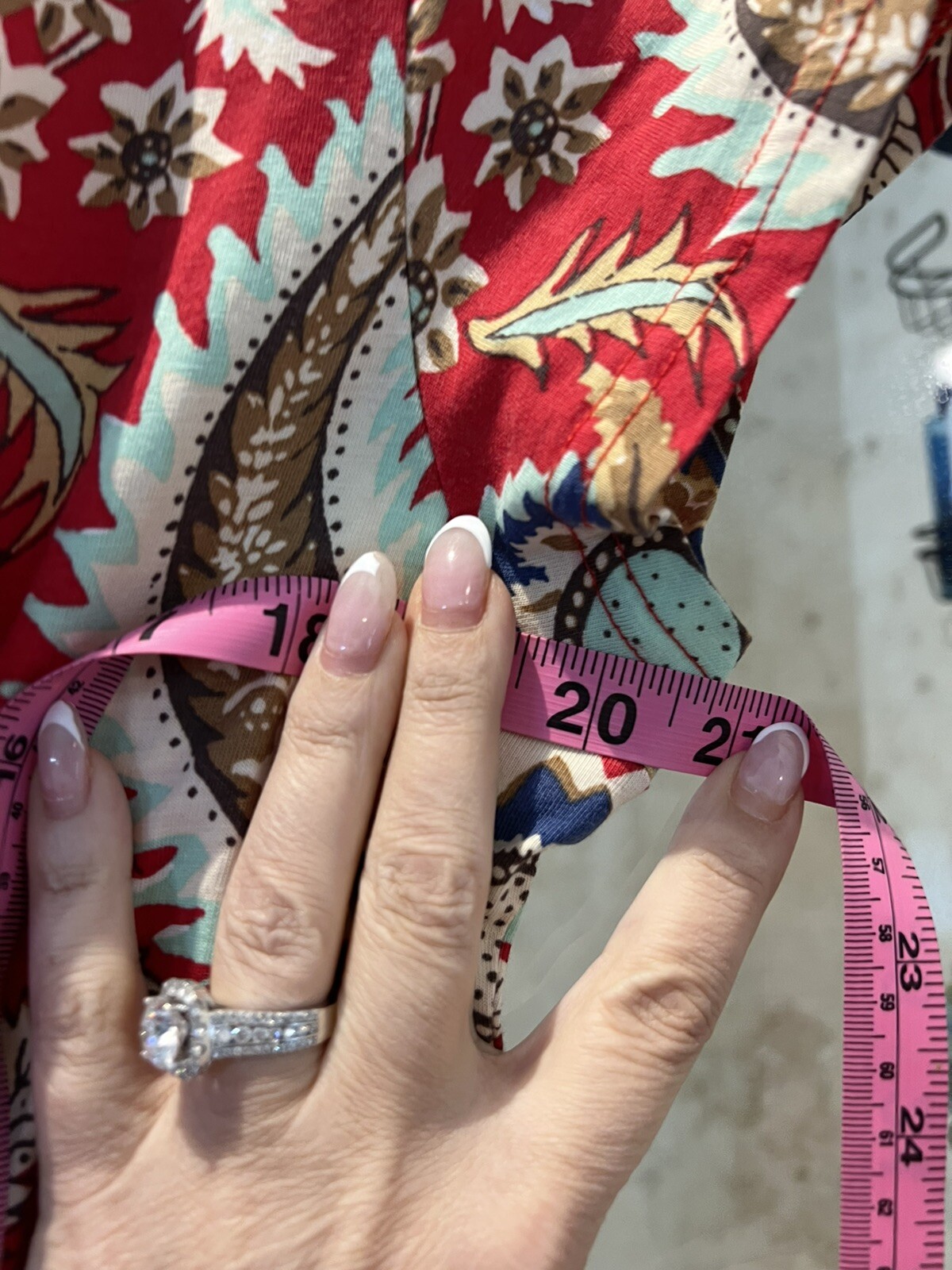 Chaps Women's Size XL Red Short Sleeve Fit Flare … - image 6