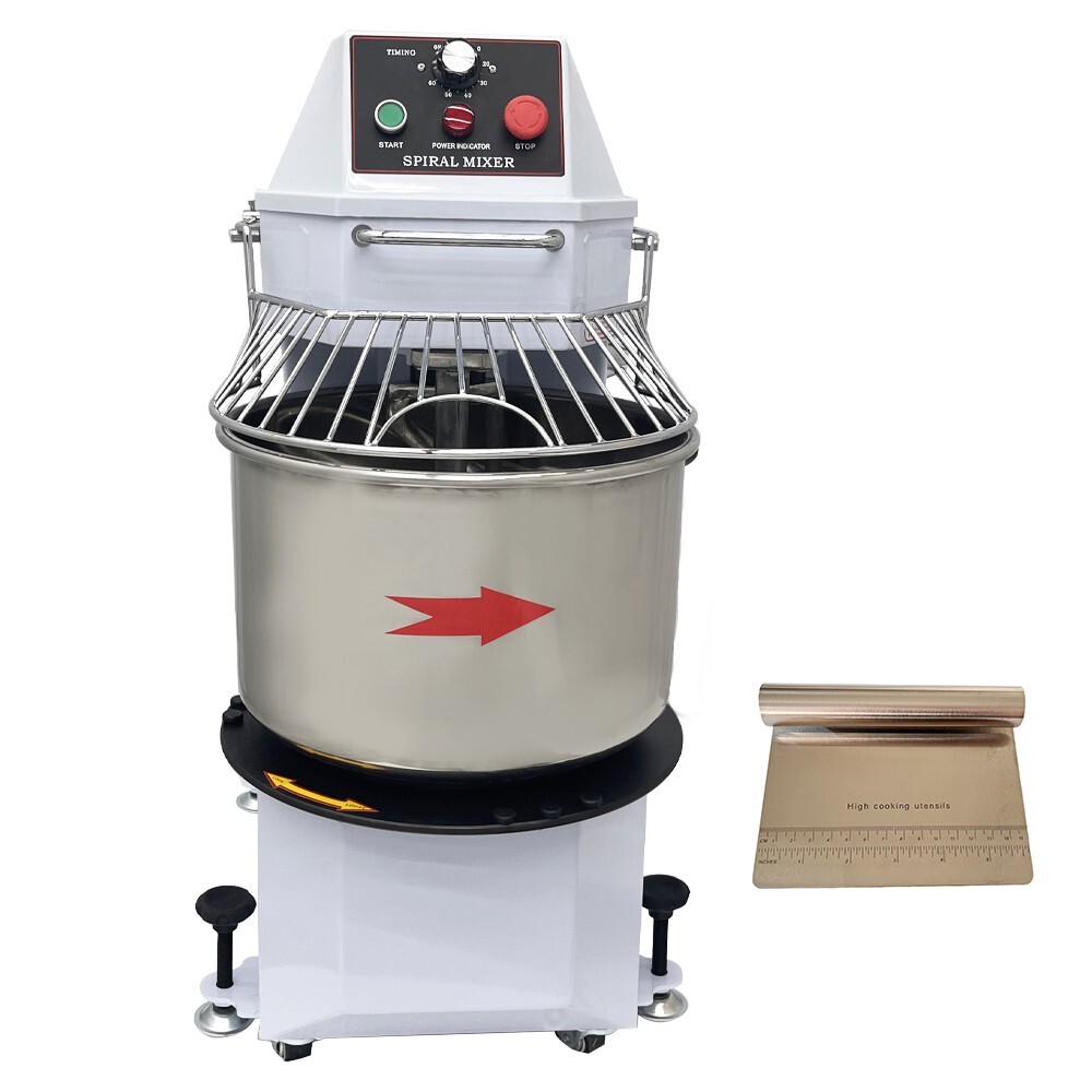 110V 20L Food Mixer Machine Dual Rotating Dough Kneader Spiral