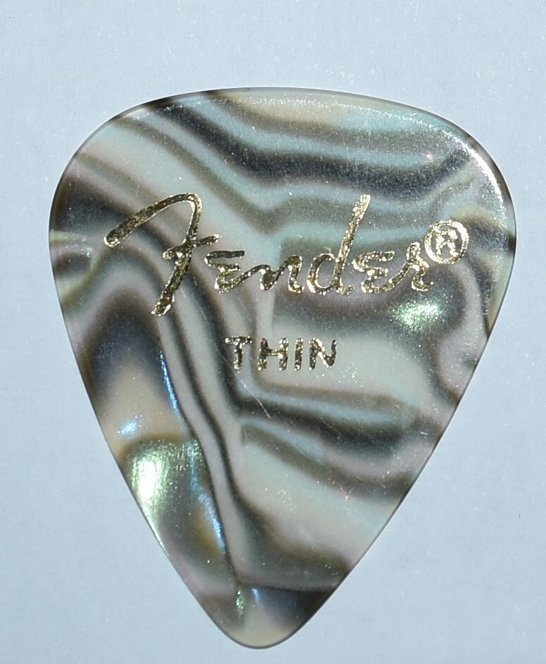 5  x  Fender Guitar Picks Abalone 351  Thin, Medium,  Heavy 3