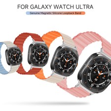 Silicone Band For Samsung Galaxy Watch Ultra 47mm Magnetic Loop Wristbands Strap