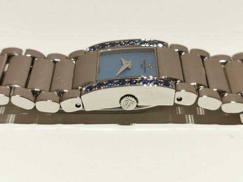 GENUINE SWISS LADIES QUARTZ WATCH"BAUME & MERCIER" CATWALK WITH 16 BLUE SAPPHIRE - Picture 10 of 11