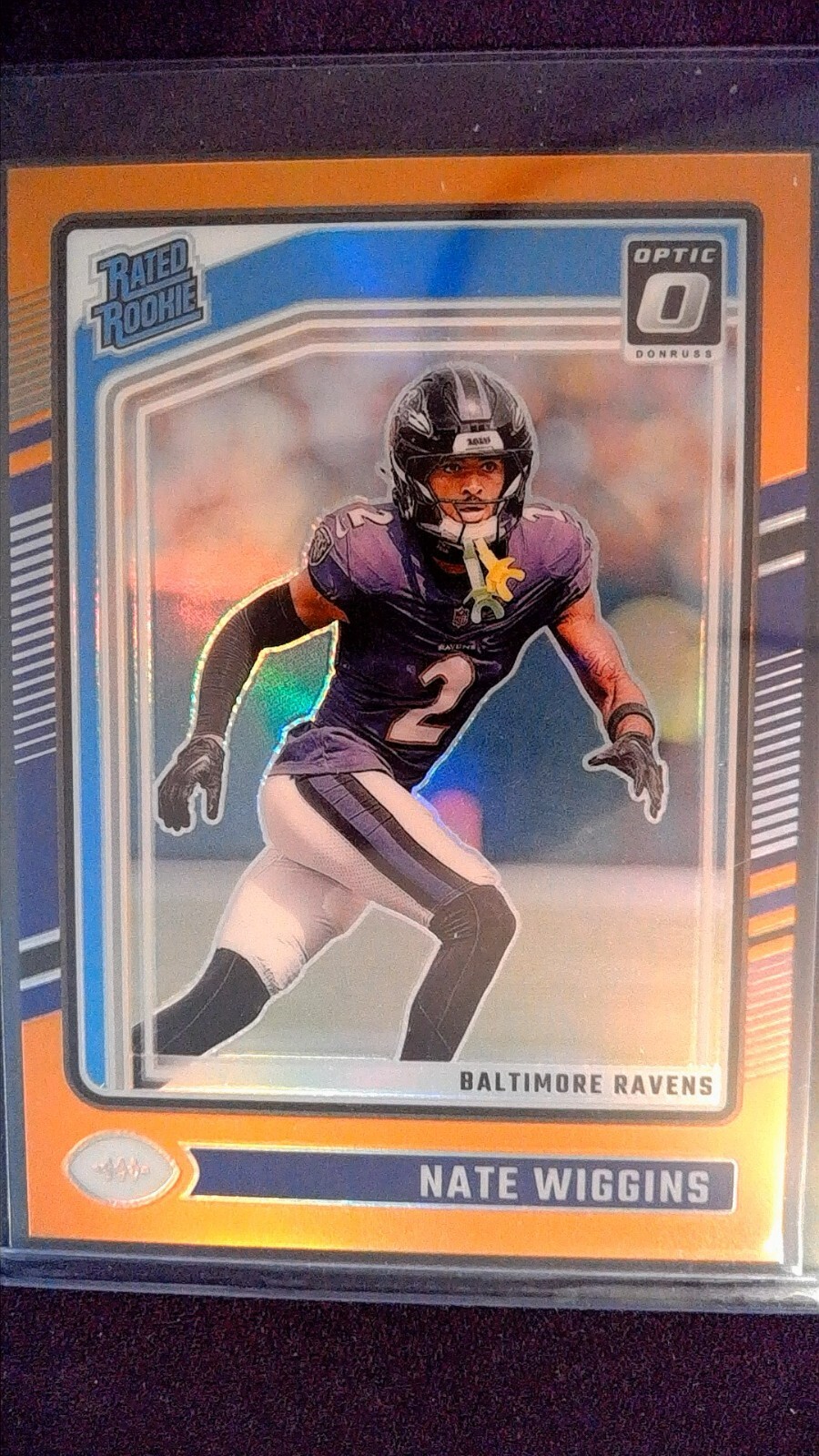 2024 Panini Donruss Optic - Rated Rookie Nate Wiggins #281 Orange  226/249 (RC)