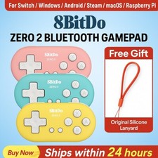 8BitDo Zero 2 Gamepad Wireless Mini Controller - Nintendo Switch Mac Android Win