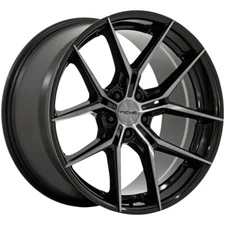 19x8.5 +35 F, 19x9.5 +25 R, Niche NC279 Prodigy 5 5x4.5 Black Wheels (Set of 4)