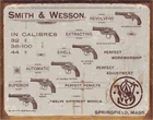 Smith and Wesson Guns and Ammunition 12.5x16 Metal Sign Licensed USA