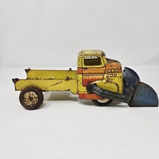 WYANDOTTE 1950s Dirt Digging Hauling Dump Truck Steel Lithograph Litho No Bed