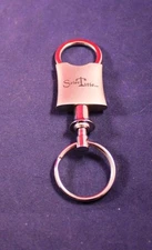 Very Nice 3.5" Metal Double Keychain Keyring Promo Advertising "Selec Title" 