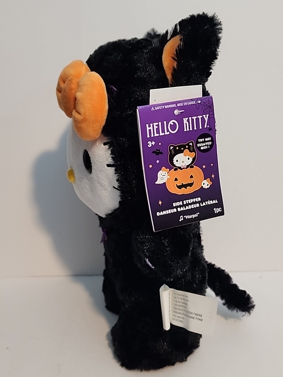 Hello Kitty Side Stepper Sanrio 2024 Plush Black Cat Halloween NEW