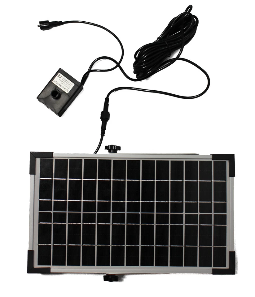 Solar Gartenbrunnen Grada bepflanzbar LED Beleuchtung Springbrunnen Aku Funktion - Bild 2 von 4