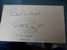 LLITA  ROZA  -  THE BEVERLEY  SISTERS   -  AUTOGRAPHS - 1972