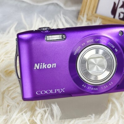 Nikon COOLPIX S3300 Digital Camera 16.0 MP 6X Optical Zoom with