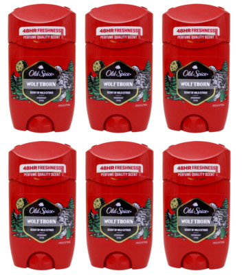 Old Spice WOLFTHORN  6x 50ml Deo Stick  Herren Deostick Deodorant 0% Aluminium