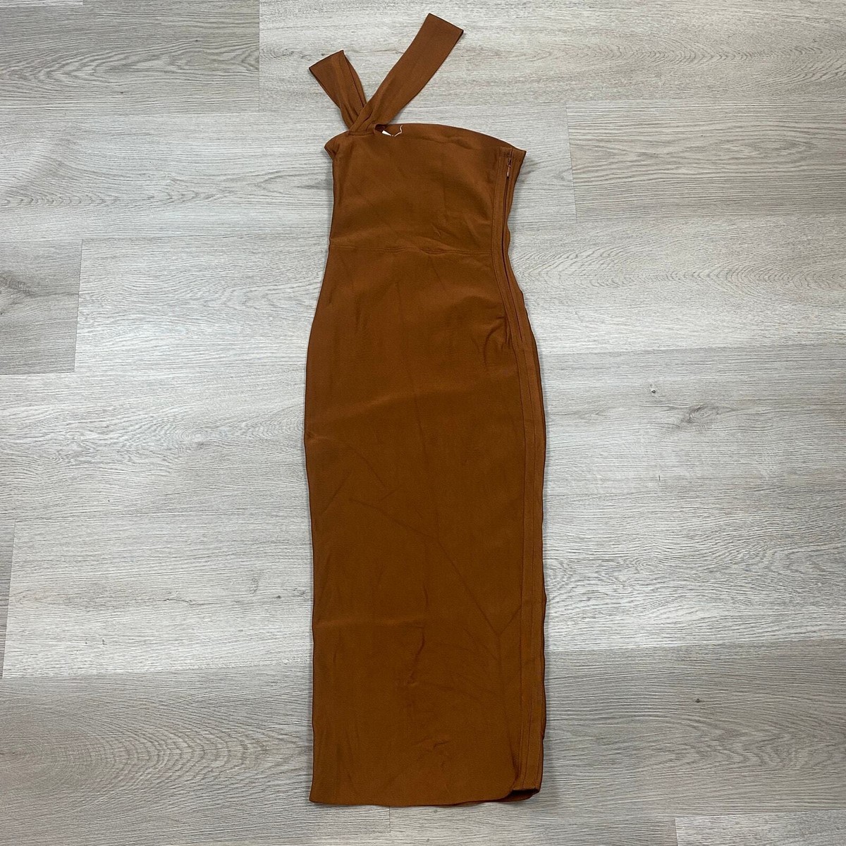 House of CB Aina Bodycon Bandage Midi Dress Brown Women's S | eBay
