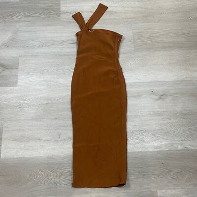 House of CB Aina Bodycon Bandage Midi Dress Brown Women's S | eBay