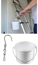 PAINT KETTLE PLASTIC BUCKET POT OR CAN LADDER SWIVEL HOOK HOLDER PAINTERS TOOL