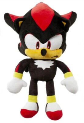 C24 - Plüschtier Sonic The Hedgehog Shadow Schwarz Plüsch Figur Stofftier 30cm