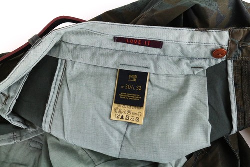 SCOTCH & SODA Stuart Men Trousers W30/L32 Green Slim Cotton Stretch Patterned - Picture 8 of 9