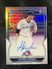 HAYDEN JUENGER 2023 Bowman Chrome Refractor Auto 179/499 1st