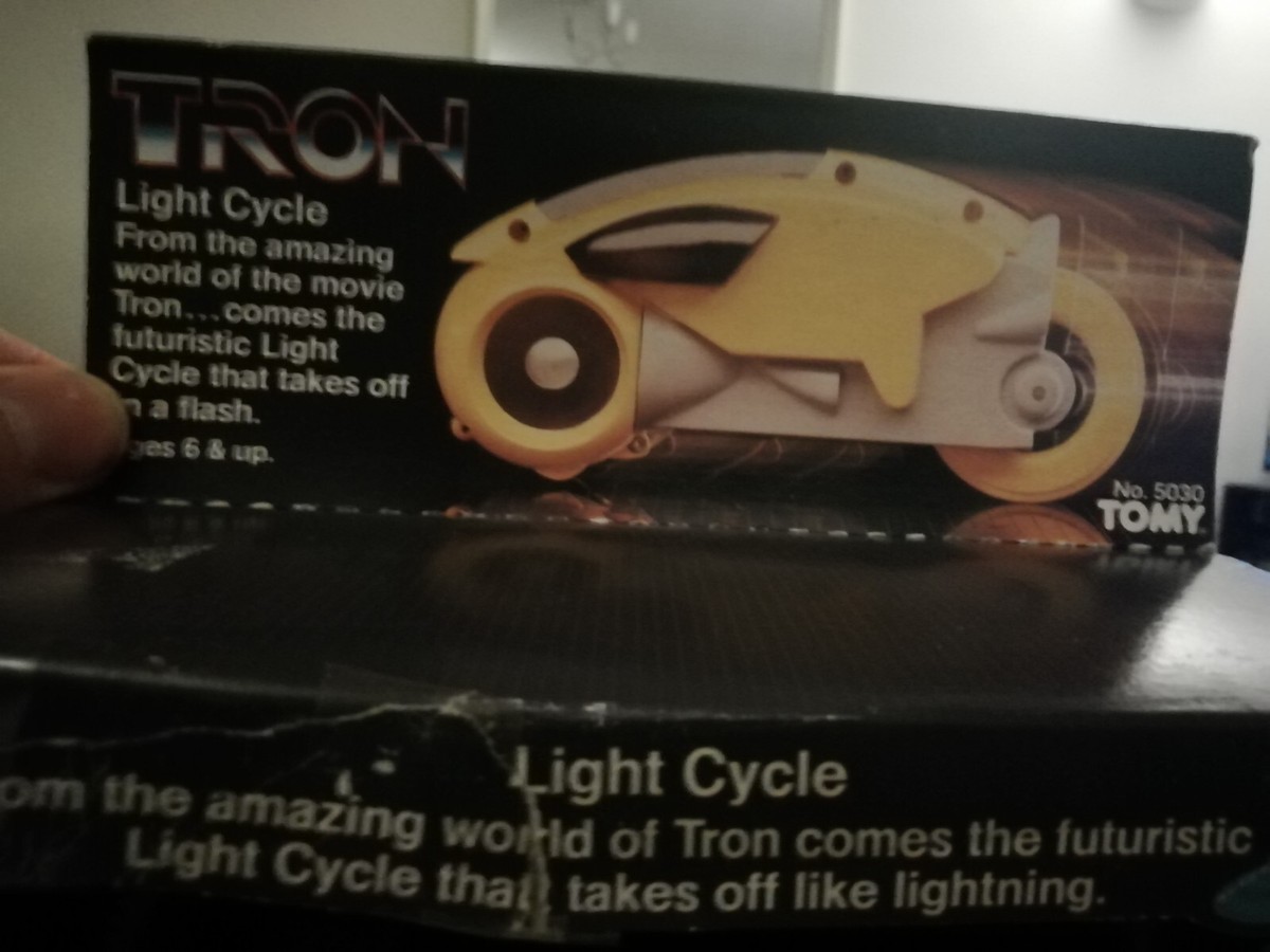 TOMY TRON Red/Orange Light Cycle Boxed 1982 | eBay