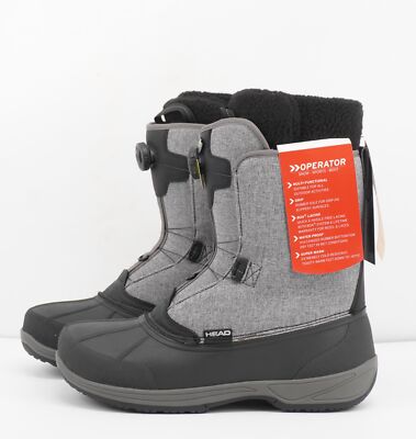 Head Operator BOA Grey Adult Snowboard Boots - Size 13 / Mondo 31