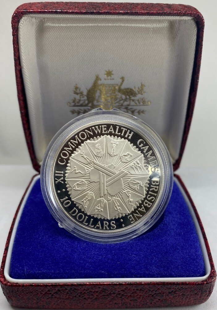 1982 Silver 10 Dollar Proof Coin Brisbane Commonwealth Games EBay 1982-silver-10-dollar-proof-coin-brisbane-commonwealth-games-ebay