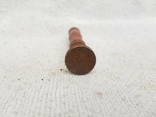 Vintage Selten Postamt Stempel Aus Holz Und Eisen Von Indien Q M S PO2