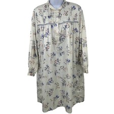 Vintage Womens Nightgown Size M Cuddleskin Floral Pin Tuck Bodice Gown Barbizon
