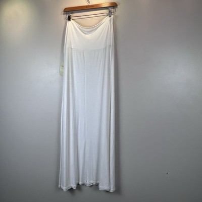 Urim Strapless Maxi Dress Womens 4x Ivory Jersey New Old Stock Made In USA Boho