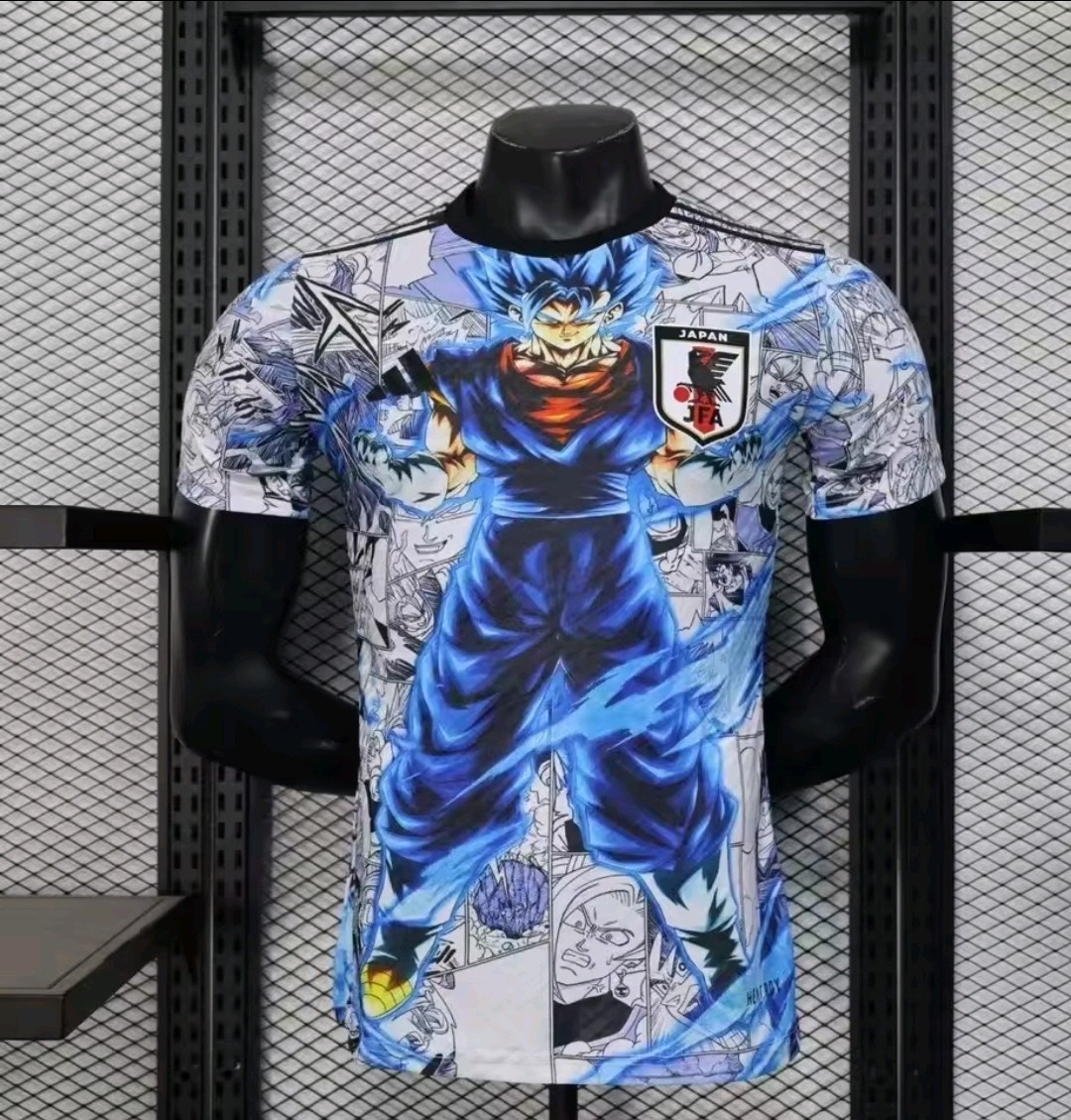 Camiseta De Fútbol Vegeto Azul Equipo Japón Dragon Ball Adulto Niño