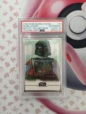 Mark  Austin Signed PSA AUTO 10 2020 Star Wars Stellar Sig /100 Boba Fett POP 1