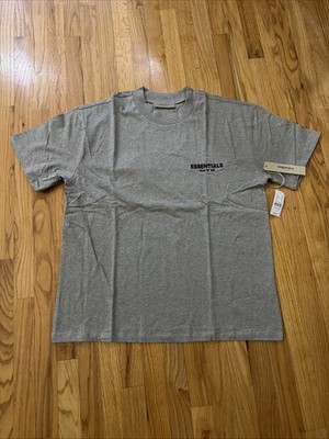 Fear of Gods Essential T-Shirt Dark Oatmeal Men s Size Large