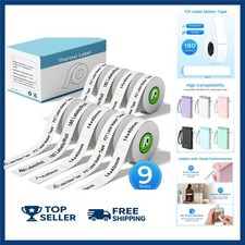 9 Rolls Compatible with Nelko P21 Label Maker Tape, 14X40Mm 0.55"X1.57" Self-A