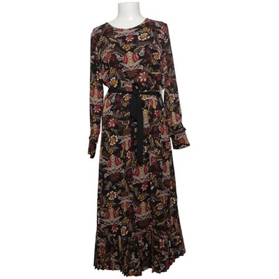 Free/Quent, Maxikleid, Größe: L, Schwarz/Mehrfarbig #XLd
