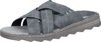 Rieker Pantoletten, Sandalen Herren Schlappen, Hausschuhe  21690-45 grau