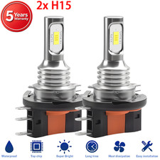 2x H15 Led Headlight Bulbs Kit High Low Beam Drl Light White Lamp 12000lm 6000k 2x H15 Led Headlight Bulbs Kit High Low Beam Drl Light White Lamp 12000lm 6000k