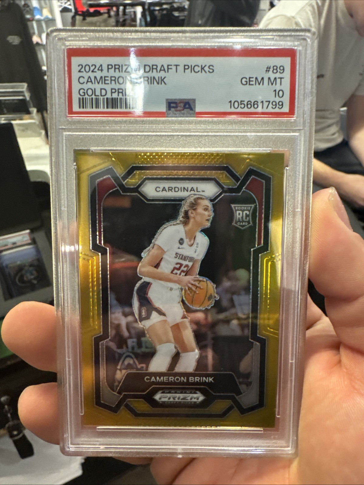 2024-25 Panini Prizm Draft Picks - Cameron Brink #89 Gold Prizm /10 (RC)