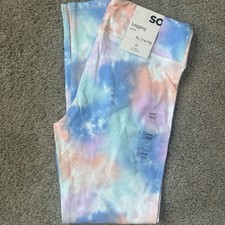 SO Girls High Waisted Multi Colored Leggings NWT - Size 14/16