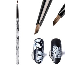 Triangular Pyramid Nail Brush, Quick Nail Painting Designs A - Flower Brush