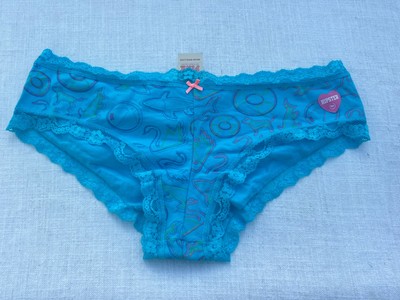 VINTAGE VICTORIA'S SECRET PINK PANTY PANTIES Love Beach Dog Pup L NEW