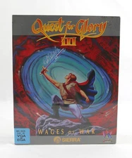 SEALED 1992 Quest for Glory III 3 5.25" Floppy Sierra Big Box PC RARE