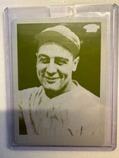 LOU GEHRIG HOF 2009 Topps T-206  1/1 Yellow Printing Plate #271 RARE!