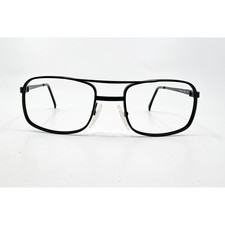 ArtCraft Eyeglass Frames Mens Black Aviator Double Bridge DR 52-18 145 52-18-145