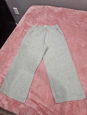 Cynthia Rowle Women s Gray Linen Pull-On Wide...