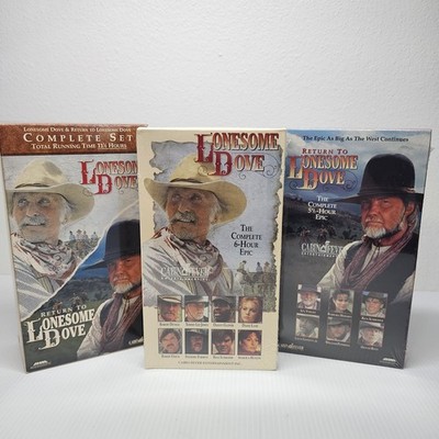 Lonesome Dove / Return to Lonesome Dove Complete set New/Sealed VHS;