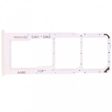 Samsung Galaxy A12 SIM Tray Adapter Dual Card IC Chip Replacement - White